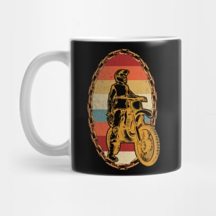 Dirt Bike Motocross Motorcycle Vintage Retro Gift Mug